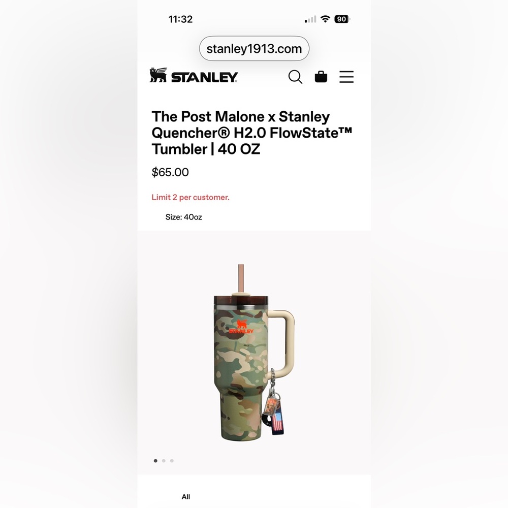 Stanley Camouflage Hydration Tumbler 40 OZ BNIB
